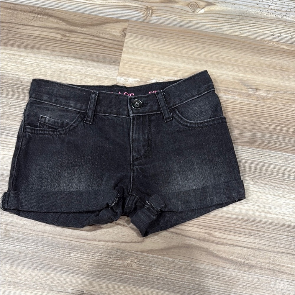 The Children's Place Black Jean Shorts Mid-Rise